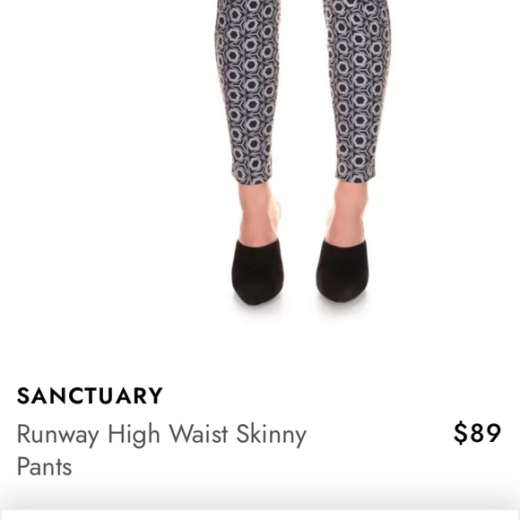 Sanctuary NWT runway geo-ponte' pull-on pants Retail $89 - L - Picture 9 of 9